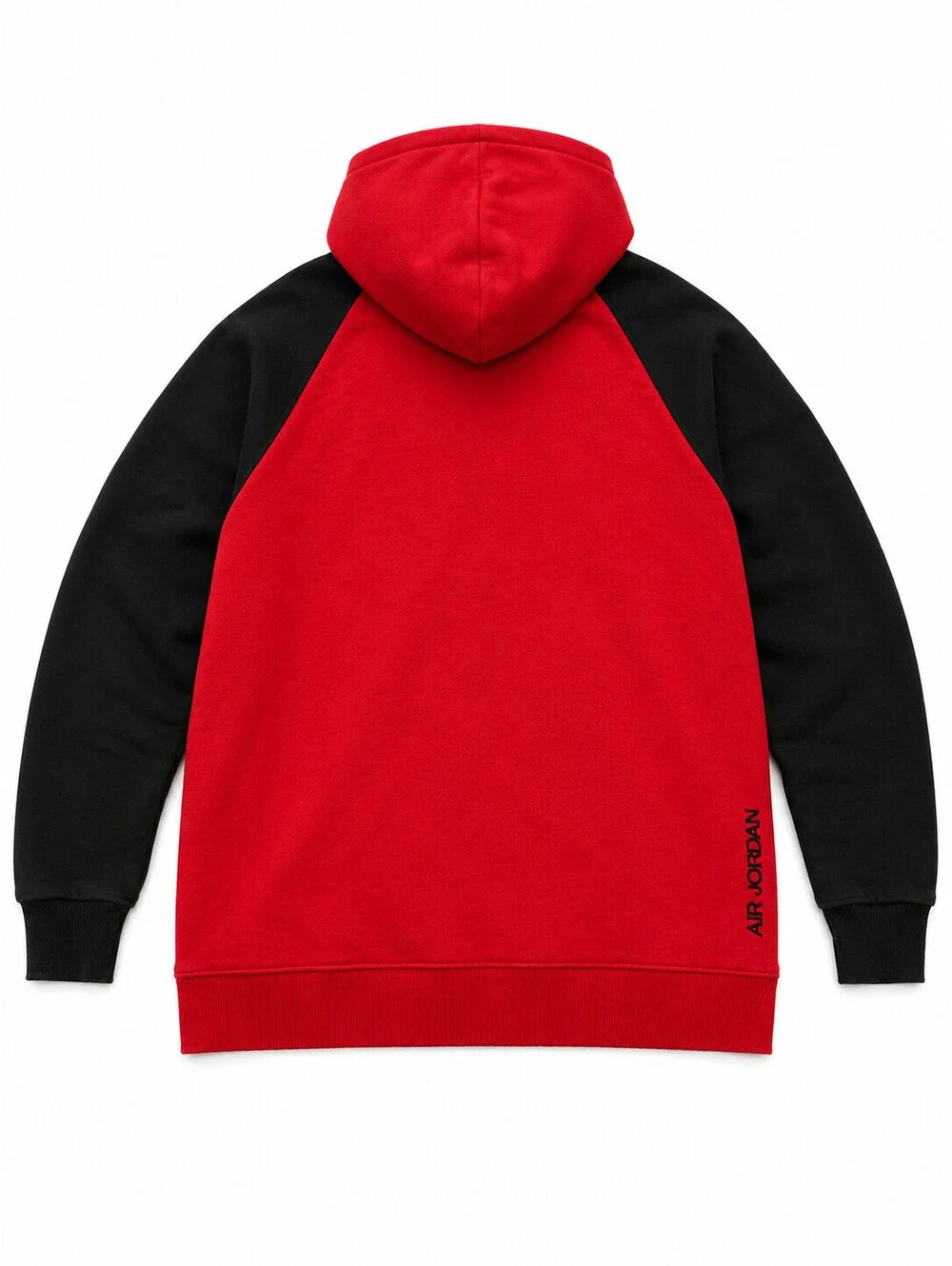 Nike Air Jordan Flight Hoodie Men XL Red Black Pullover Fleece Sweatshirt